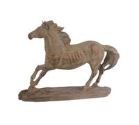 Fenteer Statue de Cheval Figurine Animale Sculpture Moderne Ornement de Table En Résine avec Détails Fins Convenable pour Le Salon Le Bureau La Bibliothèque, Brun