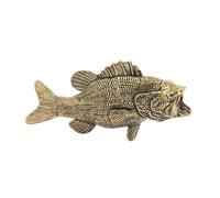Fenteer Statue de Poisson En Laiton, Décoration de Poisson, Décoration Intérieure, Collection D'animaux de Compagnie pour Le Thé, Antiquité