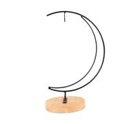 Fenteer Support Banane Porte-banane Support Fruits Crochet Banane Arbre Métal Bois Moderne Organisation Convient à La Cuisine Salle à Manger Décor Mais, En Forme de Lune