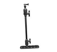 Fenteer Support Caméra Kayak Montage Rail Support Réglable Pôle Aluminium Nylon Vis Acier Inoxydable Montage Facile Adapté Kayak Canoë Paddle Accessoires, Petit