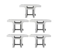 Fenteer Support D'auvent Télescopique, 5 Pièces, Raccords D'ombrage pour La Maison, Cour