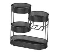 Fenteer Support de Fruits pour Rangement sur Table, Organisateur de Comptoir pour événements, Noir