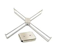 Fenteer Support de glacière Pliable, Porte-Bagages, Support de Sac Poubelle, de glacière Portable en métal, de conteneur d'eau pour Barbecue en extérieur