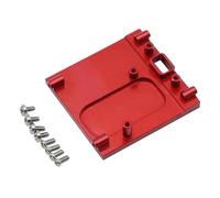 Fenteer Support de Moteur de Voiture RC avec Vis, Pièce de Mise à Niveau de Siège de Support de Moteur En Métal Modifiée pour Véhicules RC MN99S 1/12 Crawler, Rouge