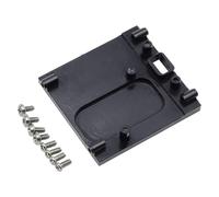 Fenteer Support de Moteur de Voiture RC avec Vis, Pièce de Mise à Niveau de Siège de Support de Moteur En Métal Modifiée pour Véhicules RC MN99S 1/12 Crawler, Noir