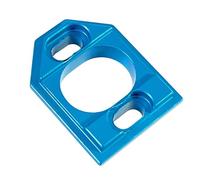 Fenteer Support de moteur réglable en alliage d'aluminium, pièce de mise à niveau de châssis léger, pour 14303 16210 1/14 1/16 RC, Bleu