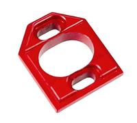 Fenteer Support de moteur réglable en alliage d'aluminium, pièce de mise à niveau de châssis léger, pour 14303 16210 1/14 1/16 RC, Rouge