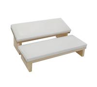 Fenteer Support de Repos pour Manucure, 2 Unités, Coussin Ergonomique pour Bras, Accessoires Nail Art, BLANC