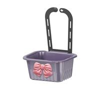 Fenteer Support de Vidange pour Évier Panier à Fruits et Déchets Alimentaires En Silicone Souple Conception Ergonomique Adapté pour Petits Espaces, Violet