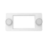 Fenteer Support D'Hygromètre Support de Thermomètre Support pour Support de Jauge avec Aimant Intégré Léger Convient à La Gestion des Habitats de Repti, Blanc