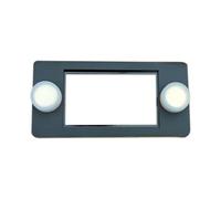 Fenteer Support D'Hygromètre Support de Thermomètre Support pour Support de Jauge avec Aimant Intégré Léger Convient à La Gestion des Habitats de Repti, Noir