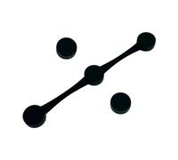 Fenteer Support en Silicone pour Papier Sulfurisé de Friteuse, Noir