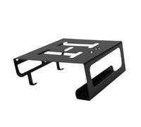 Fenteer Support Mural pour Vélo Porte-vélo Robuste Crochet de Rangement et Cintre pour Bicyclette en Acier Au Carbone Approprié pour Le Rangement Vertical Da, Noir