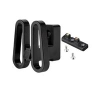 Fenteer Support Porte-Bagages Avant Vélo Bloc Fixation Porte-Bagages Avant Adapter Aluminium Montage Rapide Support Sacoche Polyvalent Pièces pour Cyclistes U, Noir