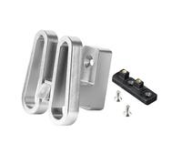 Fenteer Support Porte-Bagages Avant Vélo Bloc Fixation Porte-Bagages Avant Adapter Aluminium Montage Rapide Support Sacoche Polyvalent Pièces pour Cyclistes U, Argent