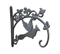 Fenteer Support pour Panier Suspendu Crochet Mural Décoratif Porte Plante en Fer Équerre pour Panier Ajoutant Une Touche D'Élégance Adapté pour Le Jardin La, Martin-pêcheur