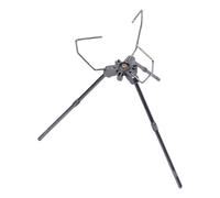 Fenteer Support Réchaud Alliage Aluminium Pliable Antivent Porte-réchaud Trépied Stable pour Cuisson Plein Air Compatible Réchaud à Adapté Camping Pique-n, Rester