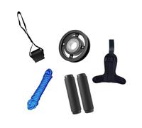Fenteer Système de Poulie Simple pour Fitness Sénior avec Poignées et Corde Équipement de Traction Professionnel pour Exercices des Membres Supérieurs Adapté, avec Un Gant