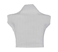 Fenteer T-Shirt à Manches Courtes et col roulé pour poupée articulée féminine de 15 cm (échelle 1/12), Blanc