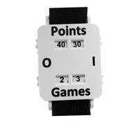 Fenteer Tableau de score de tennis de table avec dragonne ajustable pour adultes, Blanc