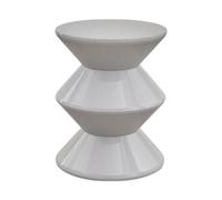 Fenteer Tabouret Salle de Bain Forme Sablier Banc D'Entrée Table D'Appoint Chaise Chaussures Matériau PP Pratique Adapté Au Salon Chambre Appartement Ent, Gris, 3 Niveaux