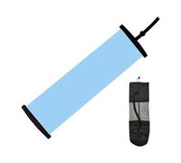 Fenteer Tapis de Glisse Skating avec Planche D'Entraînement Équilibre Matériel PP PVC Portable et Plateau Booties Exercice Fitness Adapté, Bleu