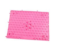 Fenteer Tapis de massage des pieds par acupression, tapis sensoriel, coussin de sol, repose-orteils pour une utilisation prolongée en position assise, Rose