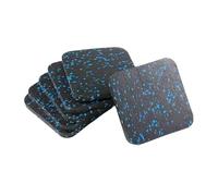 Fenteer Tapis de Protection pour Tapis de Course, Tapis de Sol, Protection pour Tapis, Tapis d'exercice, Coussin Anti-Vibrations pour Appareils Elliptique, 6 Pièces
