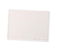 Fenteer Tapis de Séchage pour Vaisselle Égouttoir D'Évier Tapis D'Égouttage et sous-main de Comptoir En Silicone Absorbant et Résistant à La Chaleur Adapté Po, Blanc