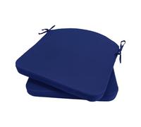 Fenteer Tapis de Siège de Jardin avec Attaches pour Banc, Bleu