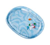 Fenteer Tapis d'eau pour Chat Lit d'eau pour Animal de Compagnie Coussin Gonflable Épais Anti-Rayures Matelas Humour avec Poissons Adaptés Aux Chats Chiens I, Style A, M