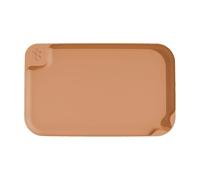 Fenteer Tapis pour Repas d'animaux de Compagnie, Tapis pour Chien, Tapis avec Rebord, Orange