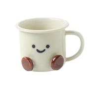 Fenteer Tasse à Café Mignonne Tasse En Céramique Mini Tasse à Cappuccino Gobelet à Thé Design Unique Matière Porcelaine Adaptée pour Maison Bureau Cadeaux Déc, avec PoignÉe