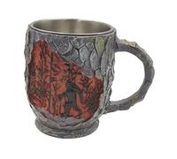 Fenteer Tasse à Café Mug Résine Unique Créature Tasse Thé Dessin Sorcière Fait Main Convient pour Collection Fantaisie Déco Maison, Monstre