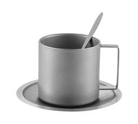 Fenteer Tasse à Café, Tasse à Thé avec Soucoupe et Cuillère