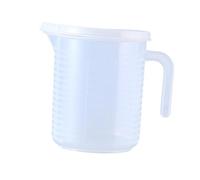 Fenteer Tasse à Mesurer Pichet Gradué pour Liquides et Farine Bol à Mélanger avec Poignée et Couvercle Matériau Pp Micro-ondes Adapté à Cuisine, 500 Ml