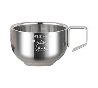 Fenteer Tasse Eau En Acier Inoxydable avec Anse Mug Café Thé Réutilisable Pratique Gobelet Boisson pour Enfants et Adultes Adapté à L'École Maternelle Maison, Rat