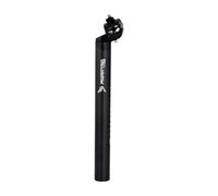 Fenteer Tige de Selle de Vélo Tube de Selle Poteau de Bicyclette Pièce de Rechange en Alliage D'Aluminium Léger avec Angle Réglable Adaptée pour Les Vélos de, Noir 3.16x30cm