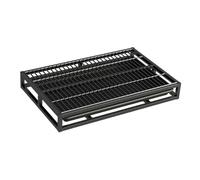 Fenteer Toilettes pour Chien Bac de Propreté Bassine Hygiénique Support pour Tapis d'apprentissage avec Grille surélevée pour Pattes Sèches Adapté à Toutes L, Black M
