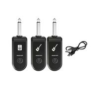 Fenteer Transmetteur Piano Émetteur Récepteur Adaptateur XLR Système Interface 6.35mm USB Utilisation avec Instruments Électronique, Black Set B