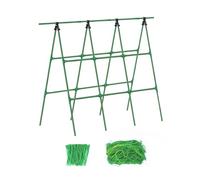 Fenteer Treillis à Concombre, Support pour Plantes, Plantes Grimpantes, Pelouse, Cour, Cadre en A,