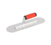 Fenteer Truelle à Enduire Lisseuse de Maçonnerie Outil de Finition Spatule pour Plâtre Dotée D'Une Tête Ronde et D'Un Manche Ergonomique Appropriée pour, 30cmx10cm