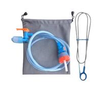 Fenteer Tube D'Hydratation Universel Flexible pour Système D'Hydratation Sac à Dos Embout Rotatif Anti-Goutte avec Raccord Rapide Matériaux Durables Silicone, Tube à Boisson et Brosse