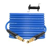 Fenteer Tuyau de Nettoyeur Haute Pression Rallonge Flexible de Lavage et Tuyau Robuste En PVC Renforcé avec Connecteur M22 Adapté pour Le Nettoyage Extérieur, B