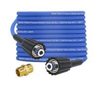 Fenteer Tuyau de Nettoyeur Haute Pression Rallonge Flexible de Lavage et Tuyau Robuste En PVC Renforcé avec Connecteur M22 Adapté pour Le Nettoyage Extérieur, A