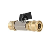 Fenteer Vanne à Billes 1/4 pour Nettoyage Haute Pression, Laiton, M22