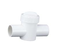 Fenteer Vanne de Réglage pour Aquarium Micro-Ajustement du Débit Réduction des Nuisances Sonores en PVC pour Écosystèmes Aquatiques, Blanc 25 Mm