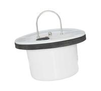 Fenteer Vanne de Vidange de Fumier Clapet D'Égout de Ferme Bouchon de Drainage Obturateur Réutilisable en Acier Inoxydable et PP Adapté pour Les Élev, S