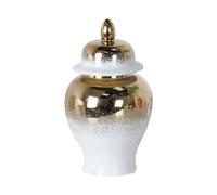 Fenteer Vase en Céramique et Pot à Gingembre en Porcelaine pour Compositions Florales, Salons, Mariages
