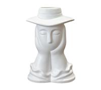 Fenteer Vase en Résine avec Tête de Mort, Pot de Fleurs, Vase pour Centre de Table